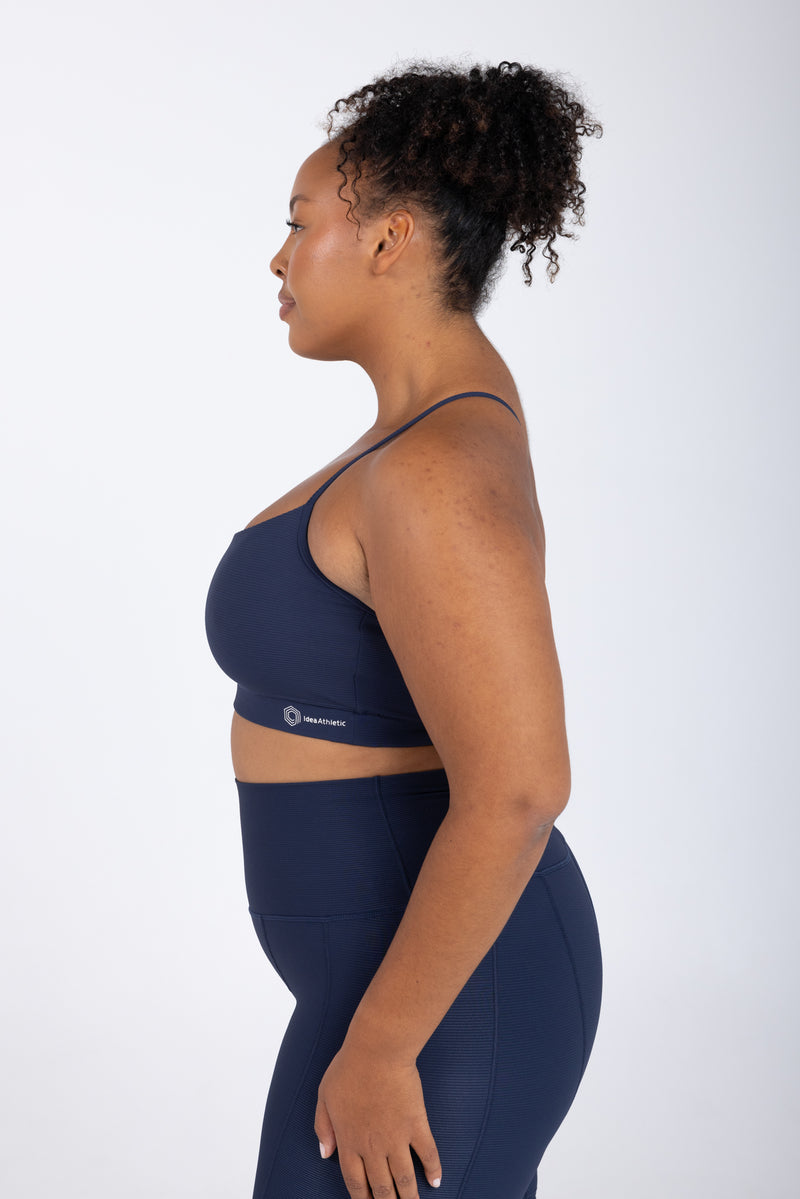 Sweat proof activewear - statement navy sweat proof sport bra - sweat proof sport bra - sweat proof crop