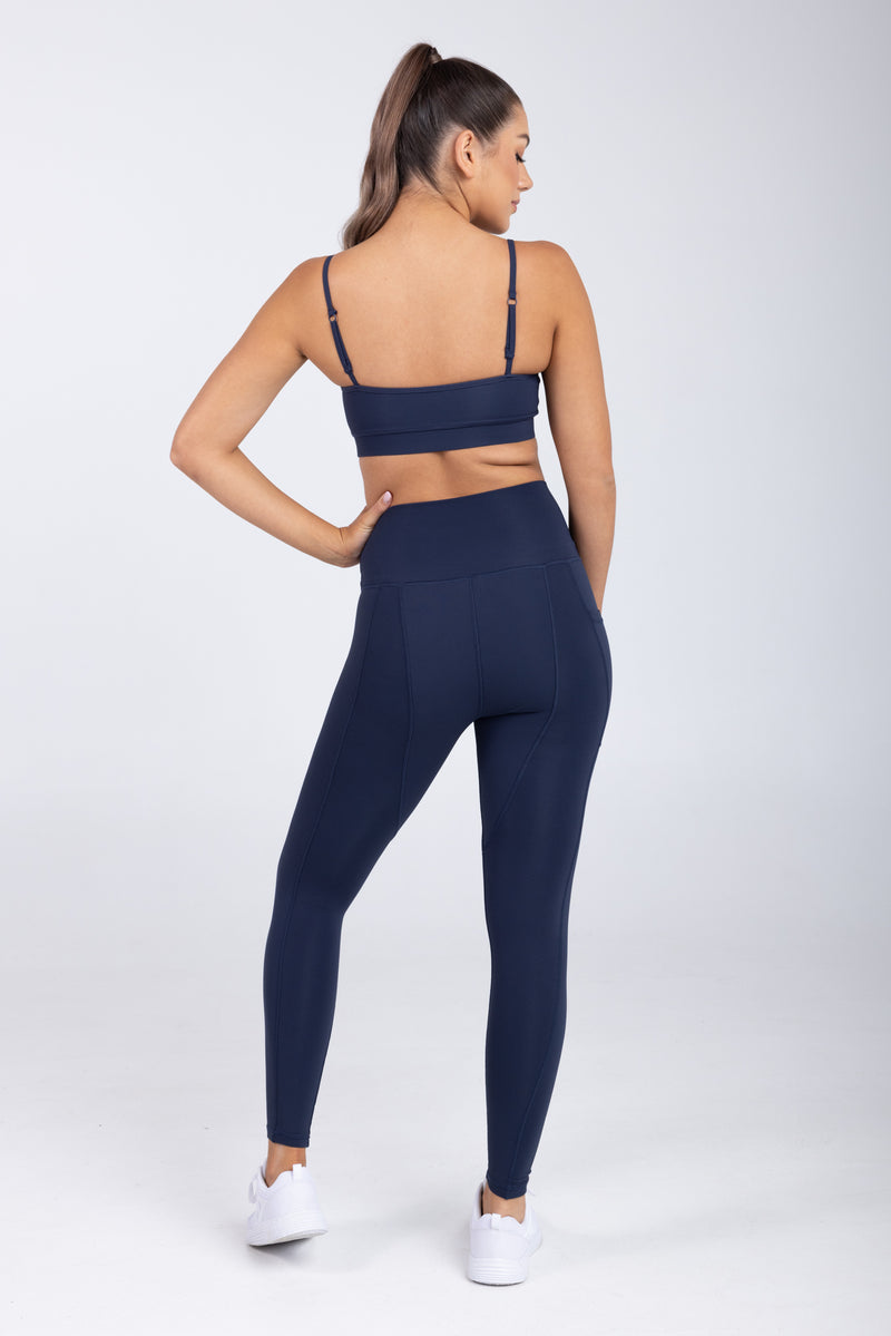 Sweat proof activewear - statement navy sweat proof sport bra - sweat proof sport bra - sweat proof crop