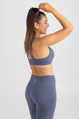 3/4 Length Leggings - Steel Violet | Idea Athletic